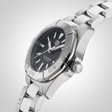Tag Heuer Aquaracer Quartz Black Dial Silver Steel Strap Watch for Women - WBD1410.BA0741 Authentic Buy Shop Now