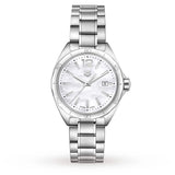Tag Heuer Formula 1 Quartz Mother of Pearl White Dial Silver Steel Strap Watch for Women - WBJ1418.BA0664 Authentic Buy Shop Now