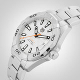 Tag Heuer Aquaracer Automatic White Dial Silver Steel Strap Watch for Men - WBD2111.BA0928 Authentic Buy Shop Now