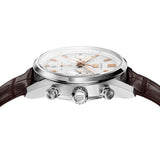 Tag Heuer Carrera Chronograph White Dial Brown Leather Strap Watch for Men - CBN2013.FC6483 Authentic Buy Shop Now