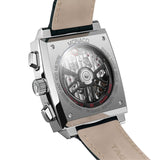 Tag Heuer Monaco Automatic Chronograph Black Dial Black Leather Strap Watch for Men - CBL2113.FC6177 Authentic Buy Shop Now