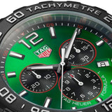 Tag Heuer Formula 1 Chronograph Green Dial Green Rubber Strap Watch for Men - CAZ101AP.FT8056 Authentic Buy Shop Now