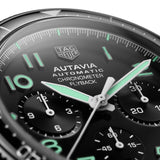 Tag Heuer Autavia Chronometer Flyback Chronograph Black Dial Black Leather Strap Watch for Men - CBE511C.FC8280 Authentic Buy Shop Now