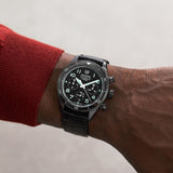 Tag Heuer Autavia Chronometer Flyback Chronograph Black Dial Black Leather Strap Watch for Men - CBE511C.FC8280 Authentic Buy Shop Now