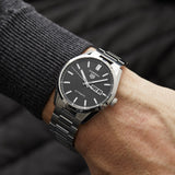 Tag Heuer Carrera Day Date Automatic Black Dial Silver Steel Strap Watch for Men - WBN2010.BA0640 Authentic Buy Shop Now