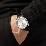 Tag Heuer Carrera Date Silver Dial Black Leather Strap Watch for Men - WBN2111.FC6505 Authentic Buy Shop Now
