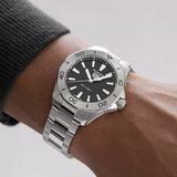 Tag Heuer Aquaracer Professional 200 Quartz Black Dial Silver Steel Strap Watch for Men - WBP1110.BA0627 Authentic Buy Shop Now