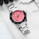 Tag Heuer Aquaracer Professional 300 Automatic Diamonds Pink Dial Silver Steel Strap Watch for Women - WBP231J.BA0618 Authentic Buy Shop Now