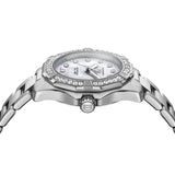 Tag Heuer Aquaracer Diamonds Mother of Pearl White Dial Silver Steel Strap Watch for Women - WBD1413.BA0741 Authentic Buy Shop Now