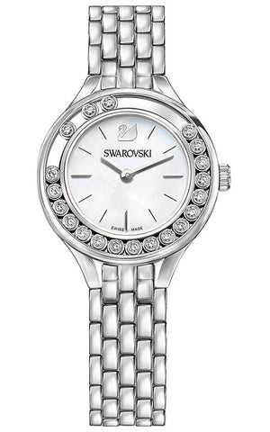 Swarovski Lovely Crystals Mini White Dial Silver Steel Strap Watch for Women - 5242901 Authentic Buy Shop Now
