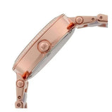 Michael Kors Parker Chronograph Purple Dial Rose Gold Steel Strap Watch For Women - MK6417 Authentic Buy Shop Now