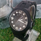 Marc Jacobs Pelly Black Dial Black Silicone Strap Watch for Women - MBM2528 Authentic Buy Shop Now