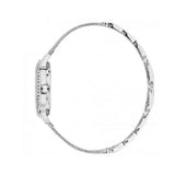 Guess Chelsea Mother of Pearl White Dial Silver Mesh Strap Watch For Women - W0647L1 Authentic Buy Shop Now