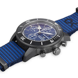 Breitling Superocean Heritage Chronograph 44 Outerknown Blue Dial Blue NATO Strap Watch for Men - M133132A1C1W1 Authentic Buy Shop Now