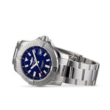 Breitling Avenger Automatic 43mm Blue Dial Silver Steel Strap Watch for Men - A17318101C1A1 Authentic Buy Shop Now