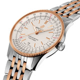Breitling Navitimer Automatic 41 White Dial Two Tone Steel Strap Watch for Men - U17326211G1U1 Authentic Buy Shop Now