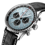 Breitling Navitimer B01 Chronograph 43 Blue Dial Black Leather Strap Watch for Men - AB0138241C1P1 Authentic Buy Shop Now