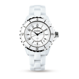 Chanel J12 Ceramic White Dial White Steel Strap Watch for Women - J12 H0968 Authentic Buy Shop Now