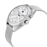 Tommy Hilfiger Mia Silver Dial Silver Mesh Bracelet Watch for Men - 1781628 Authentic Buy Shop Now