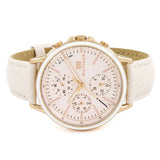 Tommy Hilfiger Carly Cream Dial Cream Leather Strap Watch for Women -1781789 Authentic Buy Shop Now