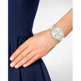 Tommy Hilfiger Carly Silver Dial Cream Leather Strap Watch for Women - 1781790 Authentic Buy Shop Now