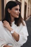 Tommy Hilfiger Carly Silver Dial Cream Leather Strap Watch for Women - 1781790 Authentic Buy Shop Now