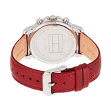 Tommy Hilfiger Claudia White Dial Red Leather Strap Watch for Women - 1781816 Authentic Buy Shop Now