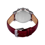 Tommy Hilfiger Claudia White Dial Red Leather Strap Watch for Women - 1781816 Authentic Buy Shop Now
