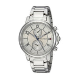 Tommy Hilfiger Claudia White Dial Silver Steel Strap Watch for Women - 1781819 Authentic Buy Shop Now