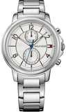 Tommy Hilfiger Claudia White Dial Silver Steel Strap Watch for Women - 1781819 Authentic Buy Shop Now