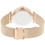 Tommy Hilfiger Lynn Quartz Rose Gold Dial Rose Gold Mesh Bracelet Watch For Women - 1781865 Authentic Buy Shop Now
