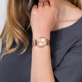 Tommy Hilfiger Lynn Quartz Rose Gold Dial Rose Gold Mesh Bracelet Watch For Women - 1781865 Authentic Buy Shop Now