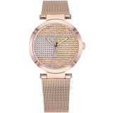Tommy Hilfiger Lynn Crystals Rose Gold Dial Rose Gold Mesh Strap Watch For Women - 1781868 Authentic Buy Shop Now