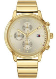 Tommy Hilfiger Blake White Dial Gold Steel Strap Watch for Women - 1781905 Authentic Buy Shop Now
