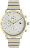 Tommy Hilfiger Blake Silver Dial Two Tone Steel Strap Watch for Women - 1781908 Authentic Buy Shop Now