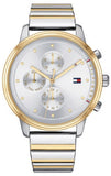 Tommy Hilfiger Blake Silver Dial Two Tone Steel Strap Watch for Women - 1781908 Authentic Buy Shop Now