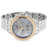 Tommy Hilfiger Ari Diamonds Blue Dial Silver Steel Strap Watch for Women - 1781976 Authentic Buy Shop Now