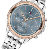 Tommy Hilfiger Ari Diamonds Blue Dial Silver Steel Strap Watch for Women - 1781976 Authentic Buy Shop Now