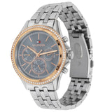 Tommy Hilfiger Ari Diamonds Blue Dial Silver Steel Strap Watch for Women - 1781976 Authentic Buy Shop Now