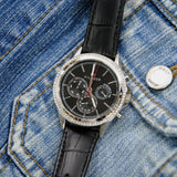 Tommy Hilfiger Ari Diamonds Black Dial Black Leather Strap Watch for Women - 1781981 Authentic Buy Shop Now