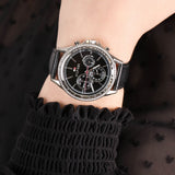 Tommy Hilfiger Ari Diamonds Black Dial Black Leather Strap Watch for Women - 1781981 Authentic Buy Shop Now