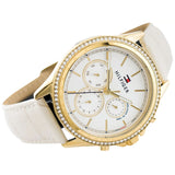 Tommy Hilfiger Ari Diamonds White Dial Cream Leather Strap Watch for Women - 1781982 Authentic Buy Shop Now
