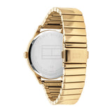 Tommy Hilfiger Brooke Black Dial Gold Steel Strap Watch for Women - 1782019 Authentic Buy Shop Now