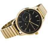 Tommy Hilfiger Brooke Black Dial Gold Steel Strap Watch for Women - 1782019 Authentic Buy Shop Now