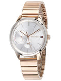 Tommy Hilfiger Brooke Silver Dial Rose Gold Steel Strap Watch for Women - 1782021 Authentic Buy Shop Now