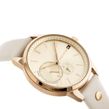 Tommy Hilfiger Brooke Quartz White Dial Cream Leather Strap Watch for Women - 1782022 Authentic Buy Shop Now