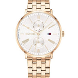 Tommy Hilfiger Jenna Quartz White Dial Rose Gold Steel Strap Watch for Women - 1782070 Authentic Buy Shop Now
