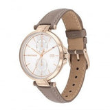 Tommy Hilfiger Angela Quartz Silver Dial Brown Leather Strap Watch for Women - 1782125 Authentic Buy Shop Now