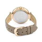 Tommy Hilfiger Angela Quartz Silver Dial Brown Leather Strap Watch for Women - 1782125 Authentic Buy Shop Now