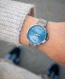 Tommy Hilfiger Angela Blue Dial Silver Steel Strap Watch for Women - 1782126 Authentic Buy Shop Now
